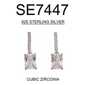 Sterling Silver Cubic Zirconia Earrings